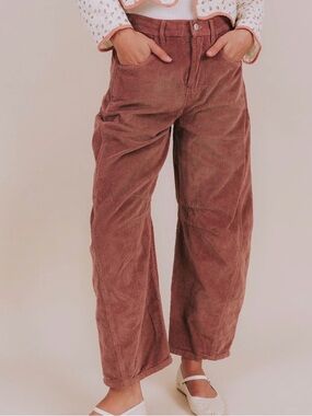 We The Free - GOOD LUCK MID-RISE CORD BARREL JEANS